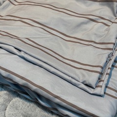 ストライプ柄 布団 枕 カバー セット ダブル nissen ニッセンの画像