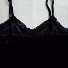 b.mai Babe 黒 ベロアキャミソール レース Mくらいの画像