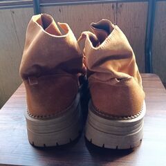 新品 24cm レディース ブーツ ブラウン 厚底 シューズ 普段着 識別番号:【B105-S】の画像