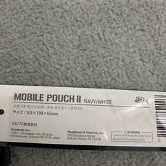 メガバス　モバイルポーチⅡ (ネイビーホワイト）　(新品未使用） の画像
