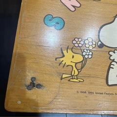 昭和レトロ　ヴィンテージ　スヌーピー　子ども机　ブナの画像