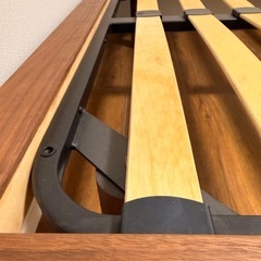 無印 セミダブル ベッドフレームの画像