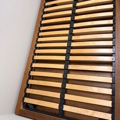 無印 セミダブル ベッドフレームの画像