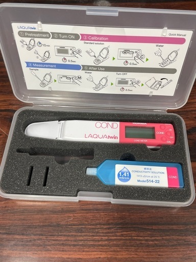 【EC測定】コンパクト電気伝導率(導電率EC)計LAQUAtwinHORIBA製