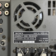 ジャンク品 SONY CD MD スピーカー　オーディオコンポの画像