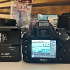 Nikon D40X ダブルズーム 一眼レフ スマホ転送 カメラバッグ付きの画像