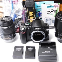 Nikon D40X ダブルズーム 一眼レフ スマホ転送 カメラバッグ付きの画像