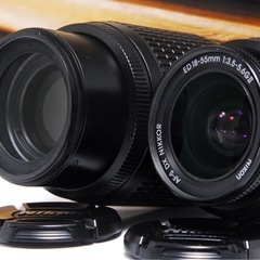 Nikon D40X ダブルズーム 一眼レフ スマホ転送 カメラバッグ付きの画像