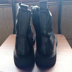 新品 25cm レディース ブーツ ブラック 厚底 シューズ 普段着 識別番号:【B107-S】の画像