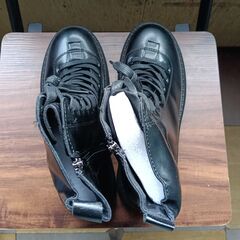 新品 25cm レディース ブーツ ブラック 厚底 シューズ 普段着 識別番号:【B107-S】の画像