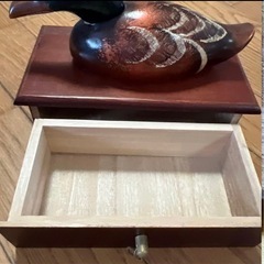 桐製　鴨　小物入れ　ビンテージ　インテリア　レトロポップの画像