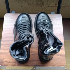 新品 24.5cm レディース ブーツ ブラック 厚底 シューズ 普段着 識別番号:【B108-S】の画像