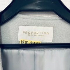 プロポーションボディドレッシング　ノーカラーロングコートの画像