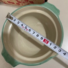 一人用 土鍋  蓋付き オレンジと黄色、緑色とブルー 計4点セットの画像