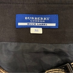 バーバリーブルーレーベル　チェックスカートの画像