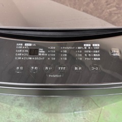 355 送料設置無料   アイリス洗濯機　8㌔   24年製の画像