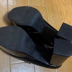 厚底ローファーLL【ヒョウ柄エナメル】の画像