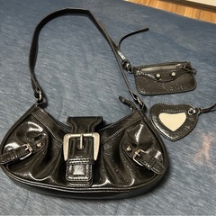 SHIEN レディース黒バッグの画像