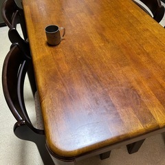 ダイニングテーブル、椅子セットの画像