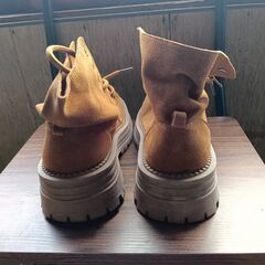 新品 23cm レディース ブーツ ブラウン 厚底 シューズ 普段着 識別番号:【B110-S】の画像
