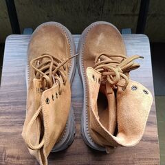 新品 23cm レディース ブーツ ブラウン 厚底 シューズ 普段着 識別番号:【B110-S】の画像