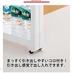 隙間収納 スリム 収納ラック ワゴン3段の画像