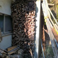 乾燥済 薪 ナラ 軽トラック1台分の画像