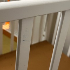 ヤトミ　ベビーベッド　ホワイトの画像