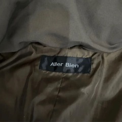 Aller Bien ダウンコートロングジャケット　カーキ　Lの画像