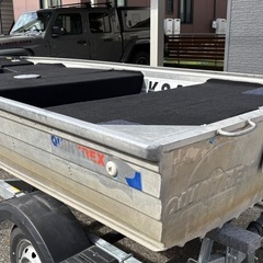 新潟市発 クイントレックス　v12 アルミボート vハル フルデッキ 船体のみ 12フィートの画像