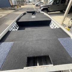 新潟市発 クイントレックス　v12 アルミボート vハル フルデッキ 船体のみ 12フィートの画像