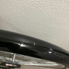 美品 折りたたみ自転車 26インチ シマノ製 6段変速 カゴ付き ブラックの画像