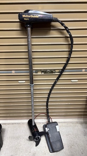 新潟市内発 動作確認済み モーターガイド 12V 43ポンド フットコン エレキ エレキモーター ボート