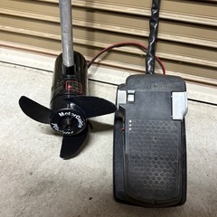 新潟市内発 動作確認済み モーターガイド 12V 43ポンド フットコン エレキ エレキモーター ボートの画像