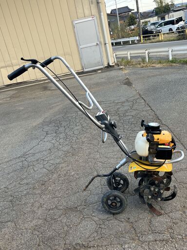 現物確認歓迎 初期不良対応 整備済 爪程度良く折り畳め 女性でもかけ易く軽量 リョービ 2サイクル 軽スタート 41.5cc 耕運機 RCVK-4200