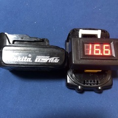 マキタ14vバッテリーBL1415N、中古品、２個の画像
