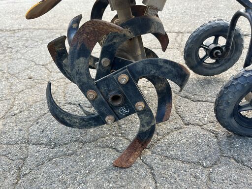 現物確認歓迎 初期不良対応 整備済 爪程度良く折り畳め 女性でもかけ易く軽量 リョービ 2サイクル 軽スタート 41.5cc 耕運機 RCVK-4200