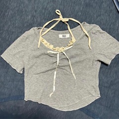 WEGO PHILLY ホルターネックドッキングTシャツ Fサイズ グレーの画像