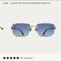 JAMES ORO リムレスサングラスの画像