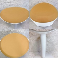 昇降式 スタンディングチェア スツール 在宅 キッチン 立ち仕事 デスクワーク　オレンジ の画像