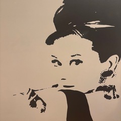 【大至急】オードリーペップバーン　アートボードパネルの画像