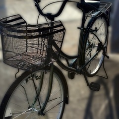 自転車（中古）シティサイクル　カゴ付きの画像