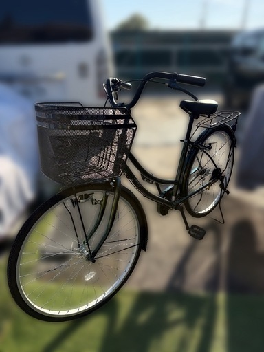 自転車（中古）シティサイクル　カゴ付き