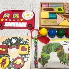 乳幼児 おもちゃ くもんのくるくるチャイム等 ６点まとめ売りの画像