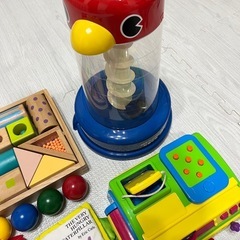 乳幼児 おもちゃ くもんのくるくるチャイム等 ６点まとめ売りの画像