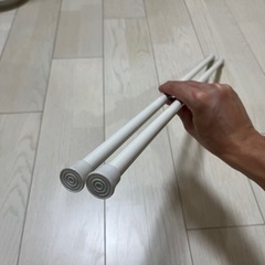 突っ張り棒 2本 & 伸縮ラック セットの画像