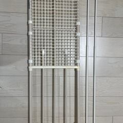 突っ張り棒 2本 & 伸縮ラック セットの画像