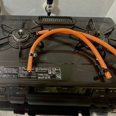 ガステーブル　プロパンガス用　右強火　LPG
　　の画像