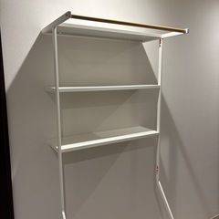 山崎実業立て掛け ランドリーシェルフの画像