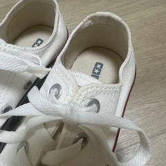 コンバース　スニーカー　白　22.5cmの画像